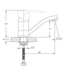 Смеситель для умывальника HAIBA CEBA 555-15CM NUT (Цвет хром) — фото 2