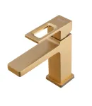 Смеситель для умывальника HAIBA KANT 001 NUT BRUSHED GOLD (Цвет матовое золото) — фото 4