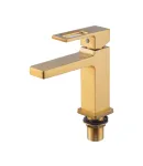 Смеситель для умывальника HAIBA KANT 001 NUT BRUSHED GOLD (Цвет матовое золото) — фото 5