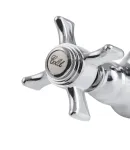 Смеситель для умывальника HAIBA ZEUS 272 NUT, хром, латунь, двухвентильный, поворотный излив — фото 7