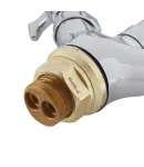 Змішувач для умивальника HAIBA ZEUS 274 NUT, хром, латунь, двовентильний, поворотний вилив — фото 6