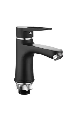 Змішувач для умивальника MIXXUS ELBA 001 NUT BLACK, чорний, без підведення