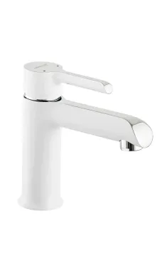 Змішувач для умивальника MIXXUS PREMIUM EDEM 001 WHITE, білий матовий/хром