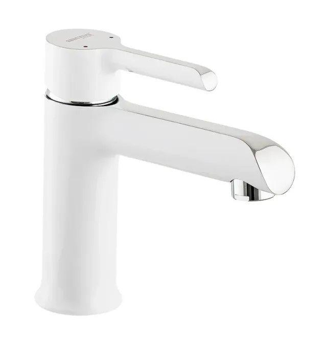 Змішувач для умивальника MIXXUS PREMIUM EDEM 001 WHITE, білий матовий/хром