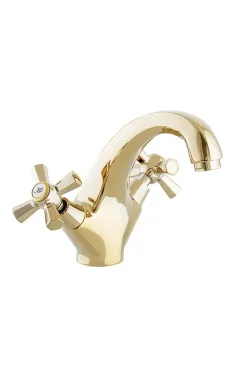 Смеситель для раковины MIXXUS PREMIUM RETRO GOLD-161 (Цвет золото)