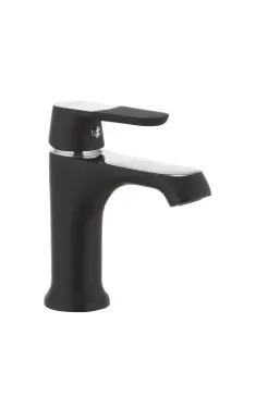 Смеситель для умывальника MIXXUS PREMIUM TIGER 001 NUT BLACK, чёрный матовый