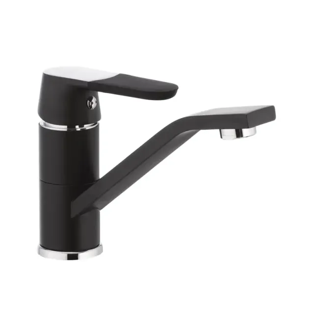 Смеситель для раковины MIXXUS PREMIUM TIGER 555 BLACK, чёрный матовый