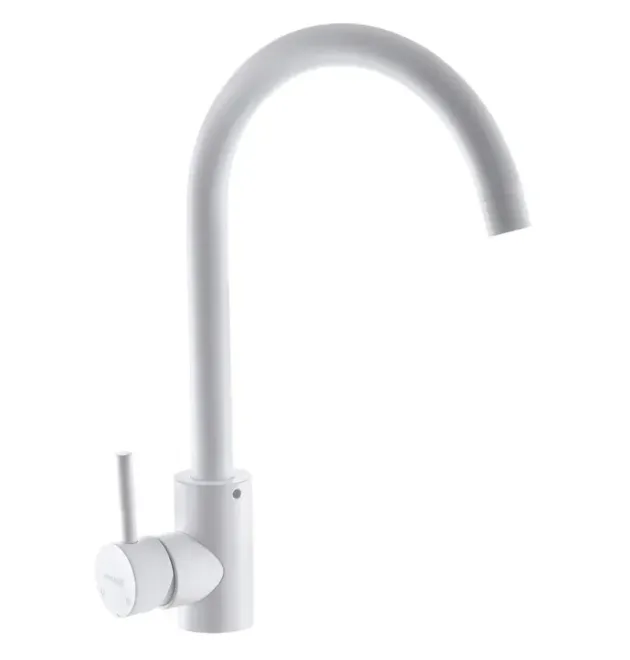 Змішувач для умивальника MIXXUS SUS-011-2 WHITE із нержавіючої сталі SUS304