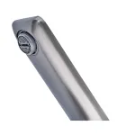Смеситель для умывальника с удлиненным изливом HAIBA ALEX 001 LONG NUT GRAPHITE (Цвет графит) — фото 2