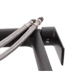 Смеситель для умывальника высокий HAIBA ALEX 001 HIGH NUT BLACK (Цвет черный) — фото 3