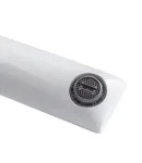 Высокий смеситель для умывальника HAIBA ALEX 001 HIGH NUT WHITE-CHROME (Цвет белый хром) — фото 2