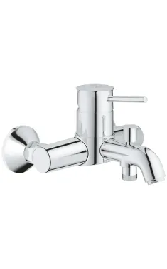Змішувач для ванни Grohe BauClassic 32865000, одноважільний, хром, настінний, з перемикачем ванна/душ