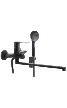 Змішувач для ванни HAIBA ALEX 006 EURO BLACK, чорний матовий