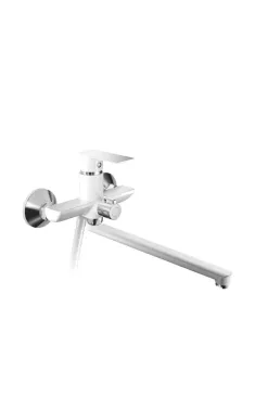 Змішувач для ванни HAIBA ALEX 006 EURO WHITE-CHROME (Колір білий хром)