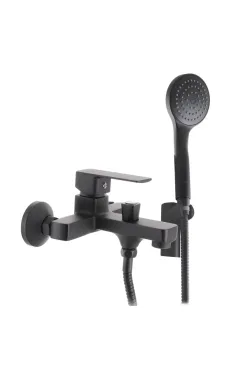 Смеситель для ванны HAIBA KUBUS 009 EURO BLACK, черный матовый