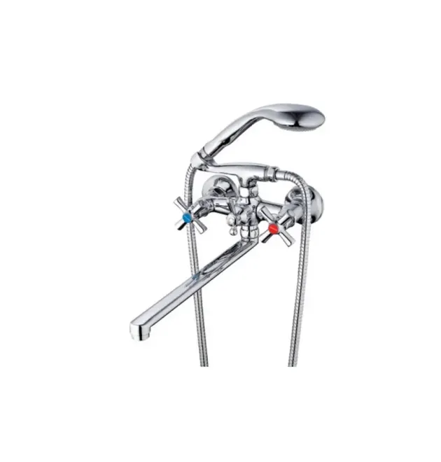 Смеситель для ванны MIXXUS D4Q7-722 с плоским изливом, хром