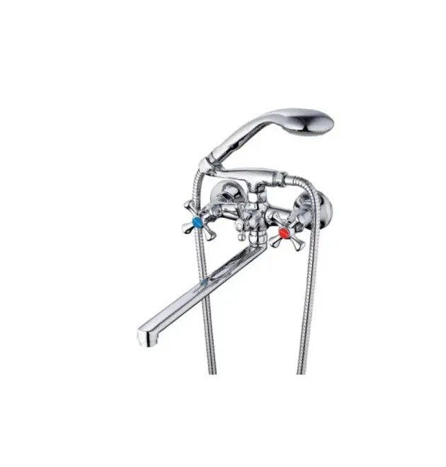 Смеситель для ванны MIXXUS D4Q7-827 с плоским изливом, хром