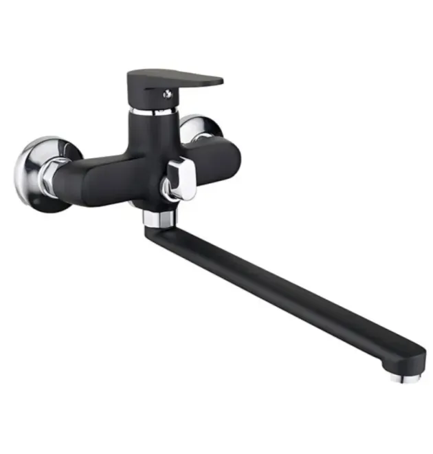 Смеситель для ванны MIXXUS ELVIS 006 EURO BLACK, черный матовый