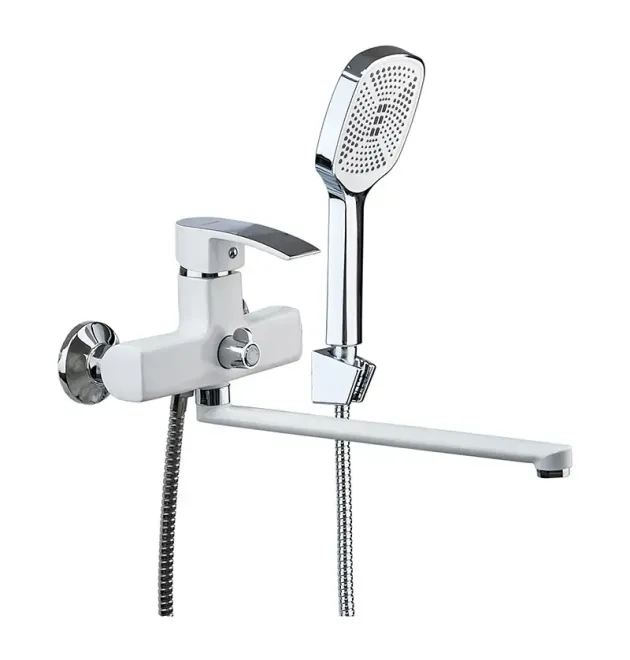 Смеситель для ванны MIXXUS MAGNUM 006 EURO WHITE-CHROME