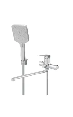 Змішувач для ванни MIXXUS PREMIUM ARES 006 EURO, хром, одноважільний, настінний