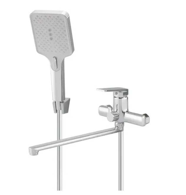 Змішувач для ванни MIXXUS PREMIUM ARES 006 EURO, хром, одноважільний, настінний