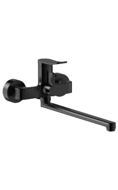 Змішувач для ванни MIXXUS PREMIUM DALI 006 EURO BLACK, чорний матовий, одноважільний, настінний