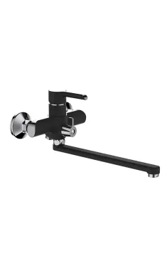 Змішувач для ванни MIXXUS PREMIUM EDEM 006 EURO BLACK, чорний матовий, одноважільний, настінний