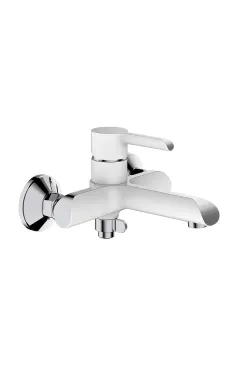Змішувач для ванни MIXXUS PREMIUM EDEM 009 WHITE, білий матовий/хром, одноважільний, настінний