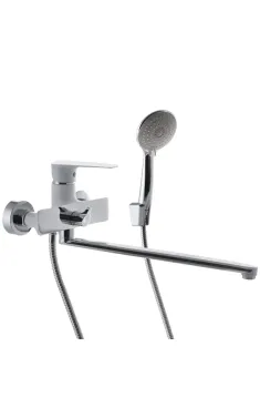 Змішувач для ванни MIXXUS PREMIUM EVA 006 EURO WHITE, білий матовий/хром