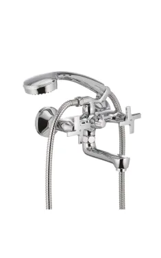 Змішувач для ванни MIXXUS PREMIUM GALAXY 142 EURO, хром, настінний, двовентильний