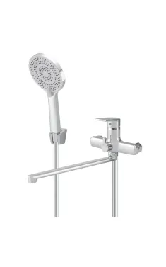 Змішувач для ванни MIXXUS PREMIUM MATIS 006 EURO, хром, одноважільний, настінний