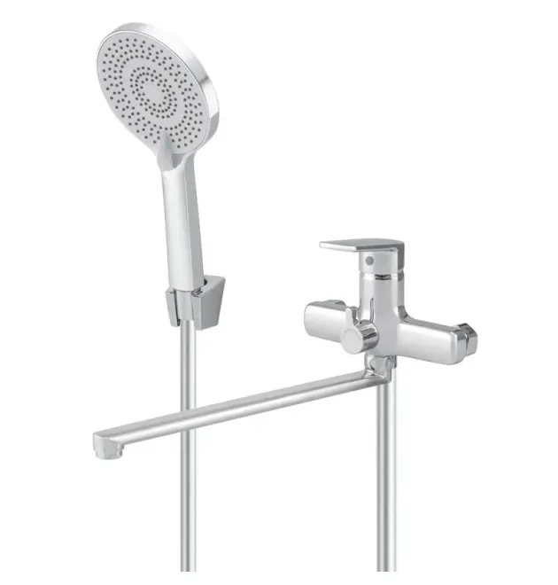 Змішувач для ванни MIXXUS PREMIUM MATIS 006 EURO, хром, одноважільний, настінний