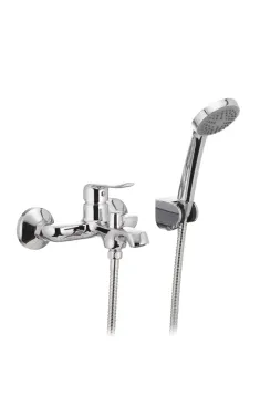 Змішувач для ванни MIXXUS PREMIUM MEDEA 009 EURO, хром, настінний, одноважільний