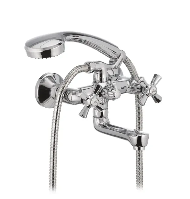 Смеситель для ванны MIXXUS PREMIUM RETRO 142, хром, двухвентильный, настенный