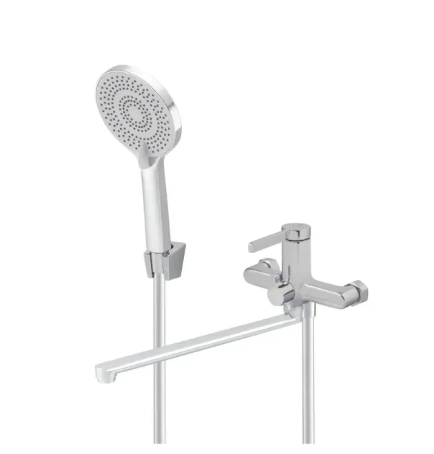Змішувач для ванни MIXXUS PREMIUM VERDI 006 EURO, хром, одноважільний, настінний