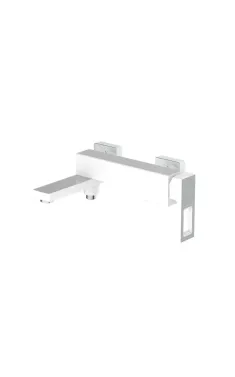 Смеситель для ванны MIXXUS PREMIUM WALTER 009 EURO WHITE-CHROME, белый матовый/хром