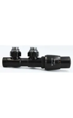 Комплект TWINS Angular ¾ / ¾,  Matte black. Ліве підключення (TSGS0206CFK/P)