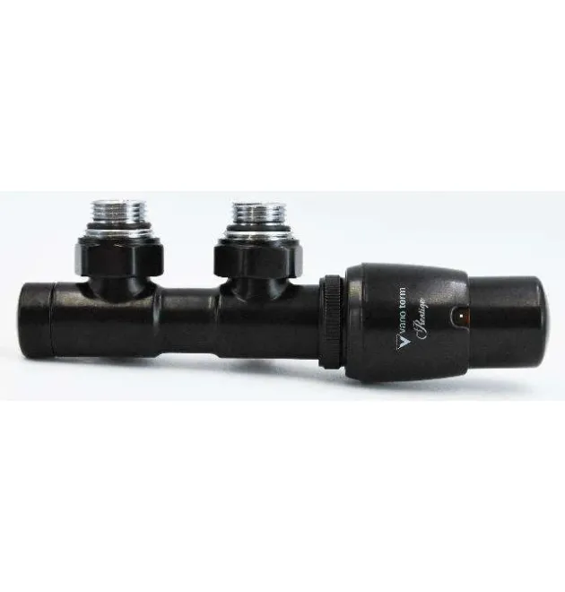 Комплект TWINS Angular ¾ / ¾,  Matte black. Ліве підключення (TSGS0206CFK/P) фото - 1