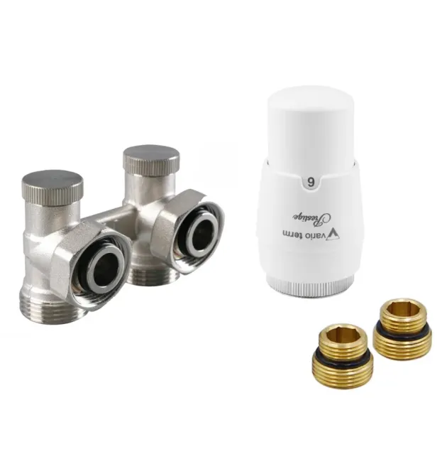 Комплект Vario Term, Standard тип V, Prestige, кутовий, білий, PRNYGS0206C/FK (with nipples) фото - 1