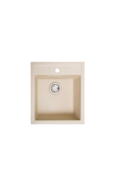 Гранітна кухонна мийка SOLID Бриз (жовтий) 460х515