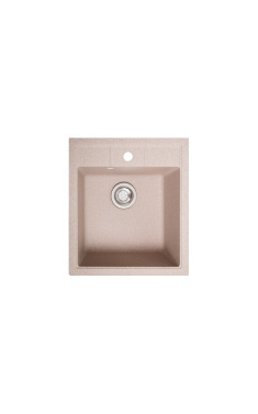 Гранітна кухонна мийка SOLID Бриз (рожевий) 460х515