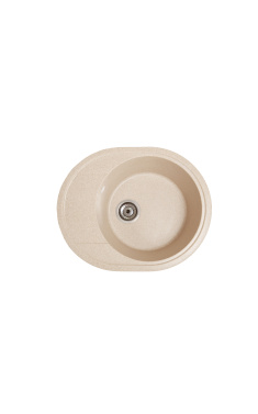 Гранітна кухонна мийка SOLID Комфи (жовтий) 580х470