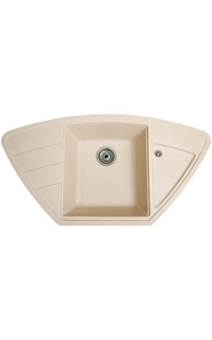 Гранітна кухонна мийка SOLID Крафт (жовтий) 980х510