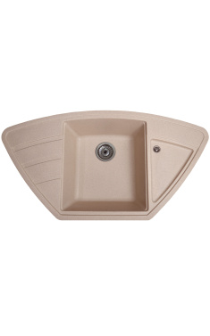 Гранітна кухонна мийка SOLID Крафт (пісок) 980х510