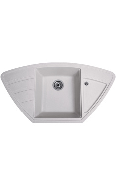 Гранітна кухонна мийка SOLID Крафт (сірий) 980х510