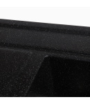 Гранитная кухонная мойка SOLID Практик (антрацит) 780х510 фото - 3