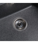 Гранитная кухонная мойка SOLID Раунд (черный) 510D — фото 4