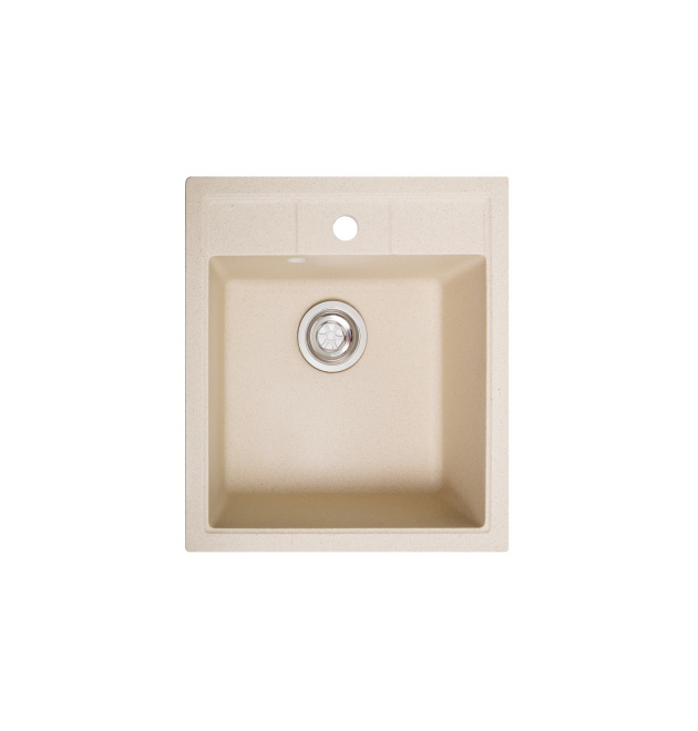 Гранітна кухонна мийка SOLID Бриз (жовтий) 460х515