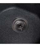 Гранитная кухонная мойка SOLID Классик (черный) 510D — фото 3