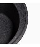 Гранитная кухонная мойка SOLID Классик (черный) 510D — фото 4